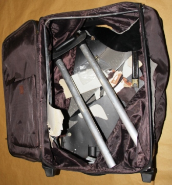 The luggage bag seized