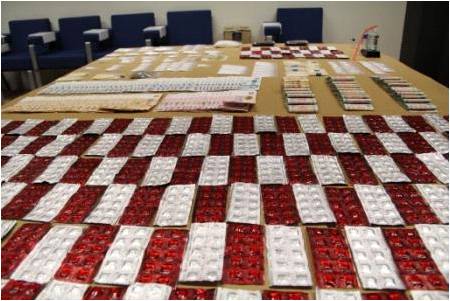 CNB seizure of various drugs and cash