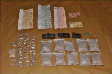 Drugs and cash seized