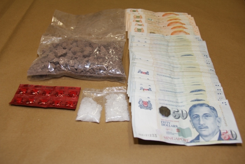 Drugs and cash seized on 2 April 2013