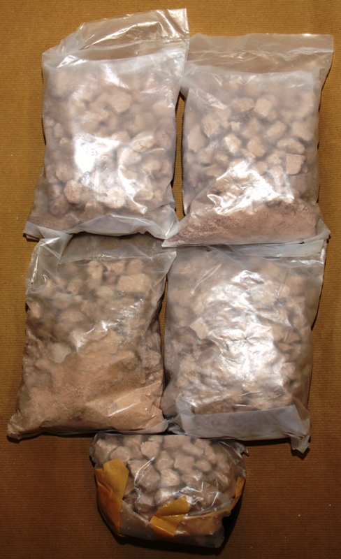 Photo 1: Heroin seized from the operation conducted at Sungei Kadut on 22 April 2013