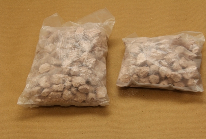 A close-up shot of the heroin seized in Yishun operation