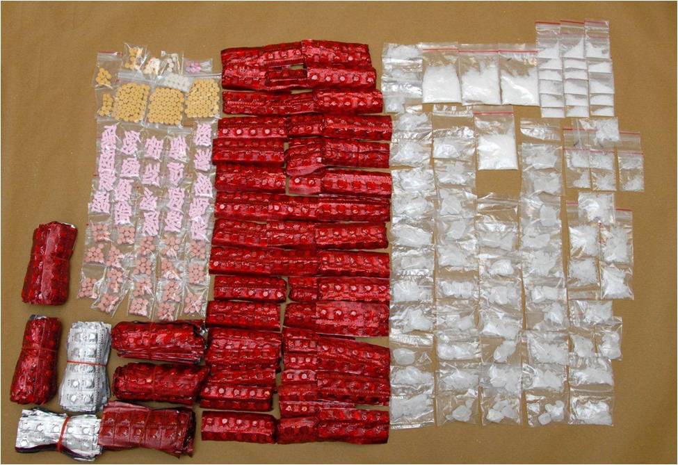 Photo of drugs seized in CNB operation on 28 Nov 2013