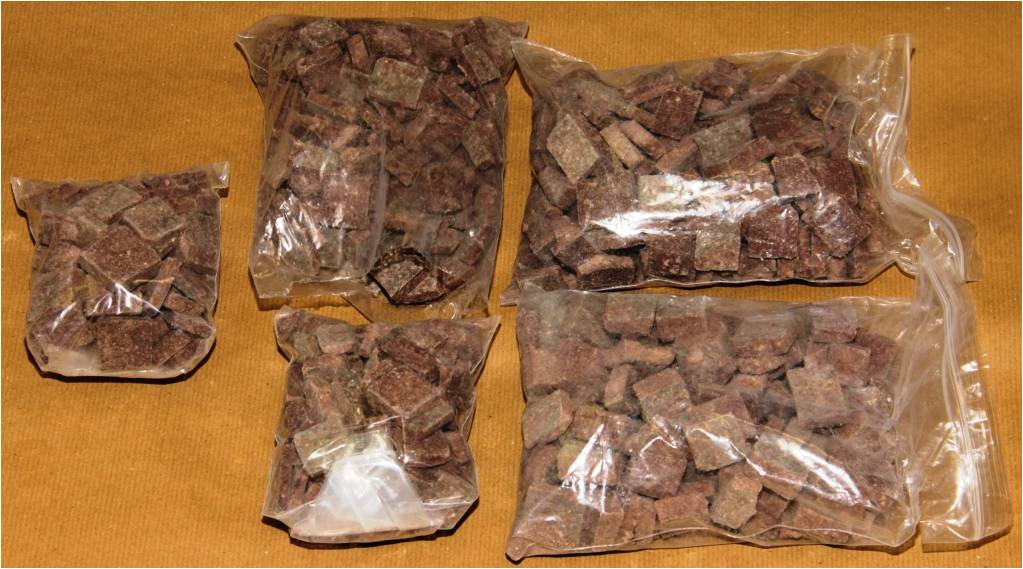 Photo 1: Heroin seized during the operation on 20 Jun 2013