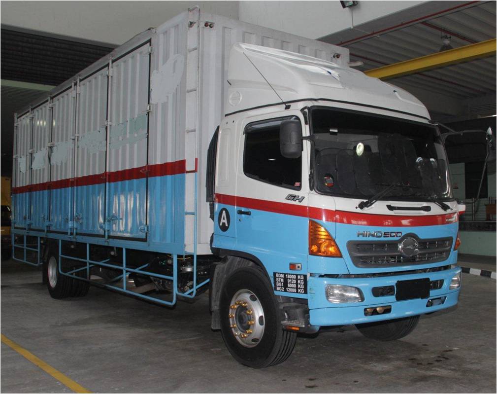 Photo 1: One of the lorries seized in the CNB operation on 26 Jun 2013