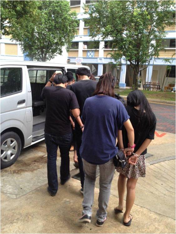 Photo 1: Suspects arrested by CNB