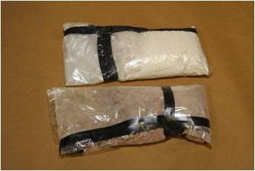 Heroin seized in an operation on 11 October 2013