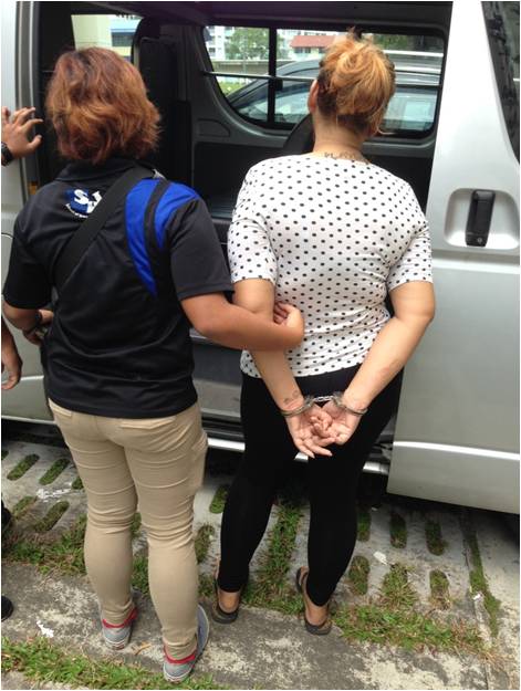 A suspect arrested during 1 of the operation A suspect arrested during 1 of the operation