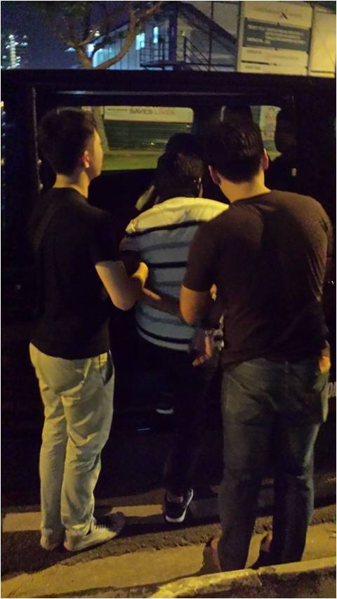 A suspected drug offender arrested by CNB officers in an island-wide operation from 10 to 12 September 2014. A suspected drug offender arrested by CNB officers in an island-wide operation from 10 to 12 September 2014.