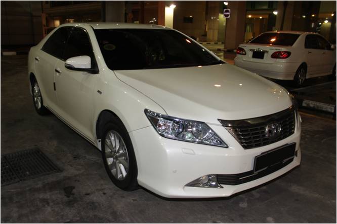Car in which a packet of heroin was recovered at Tuas Checkpoint Car in which a packet of heroin was recovered at Tuas Checkpoint