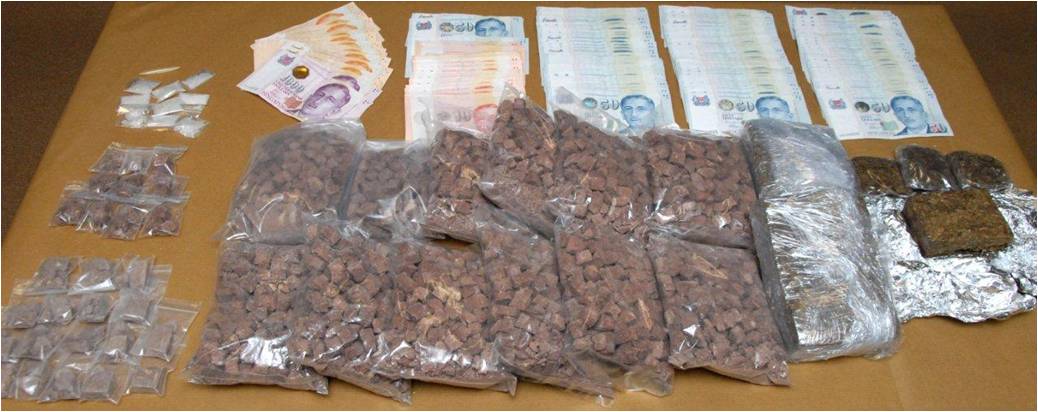 drug and money seized drug and money seized