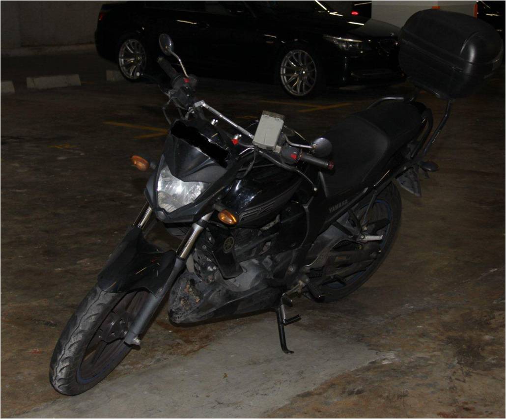 motorcycle seized on 5 Sep 2014