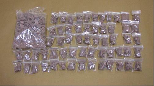 Photo 2 Heroin seized from suspected drug supplier at Sims Drive on 11 November 2014 Photo 2 Heroin seized from suspected drug supplier at Sims Drive on 11 November 2014