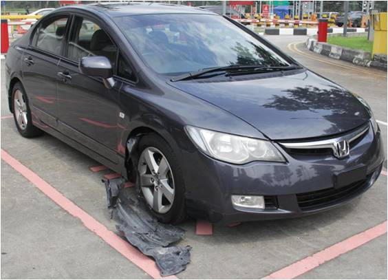 Vehicle related to the drug case on 9 May 2014 seized at Woodlands Checkpoint