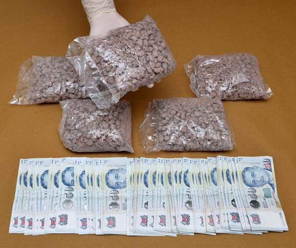 Photo 1: Heroin seized in CNB operation on 9 July 2015