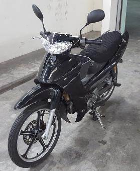 Photo 2: Motorcycle seized by CNB at Tuas Checkpoint on 22 June 2015