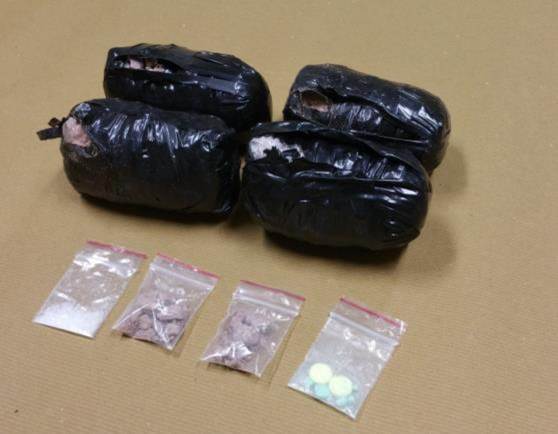 Photo 3: Drugs seized in CNB operation on 11 April 2016 at Woodlands Drive 52