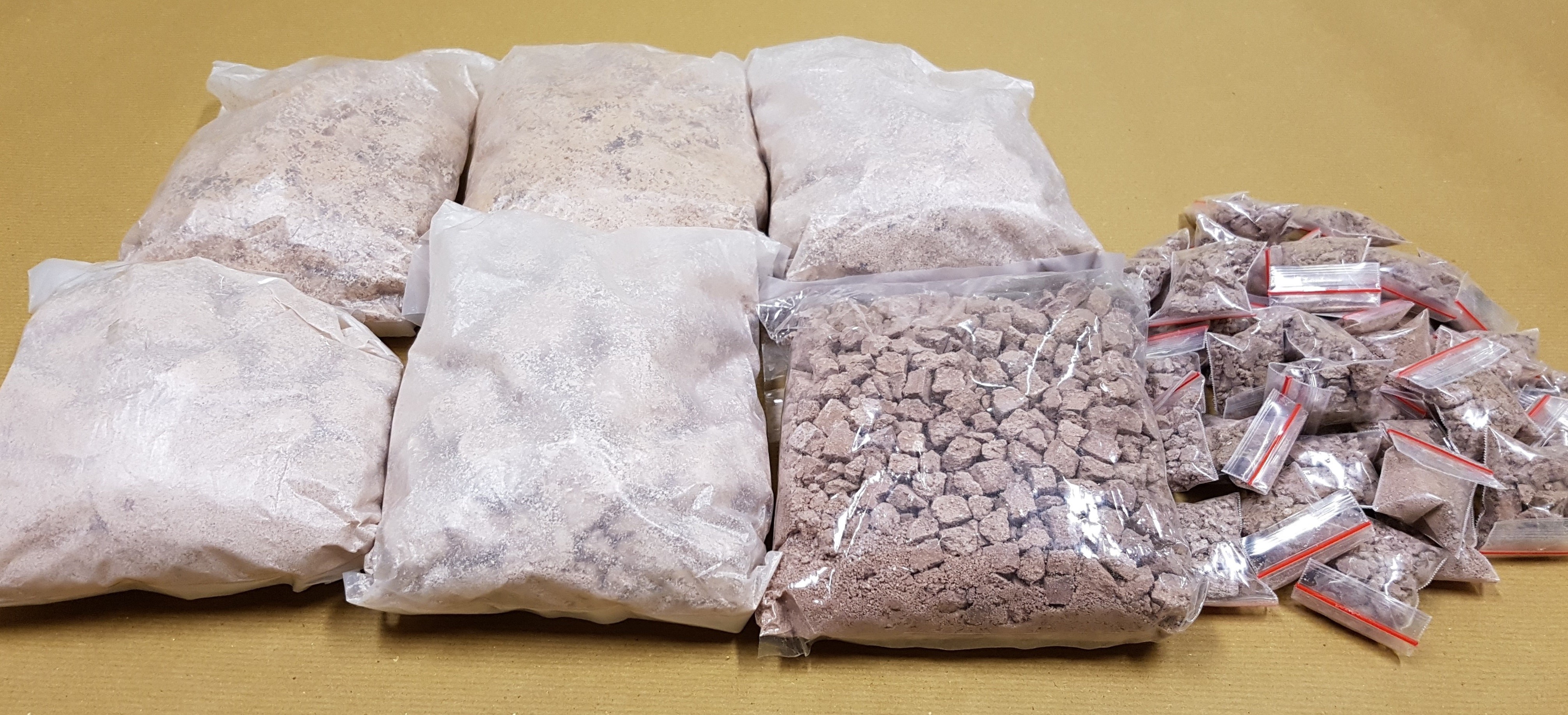 Heroin seized in CNB operation on 1 December 2016.