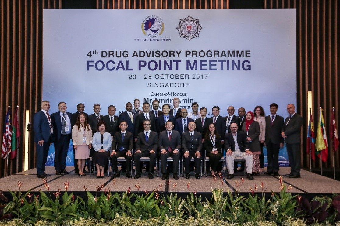Group photo at Colombo Plan Fourth Drug Focal Point Meeting