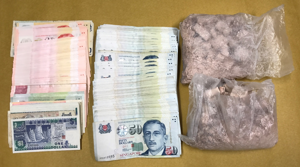 Drugs and cash seized in CNB operation on 11 April 2017