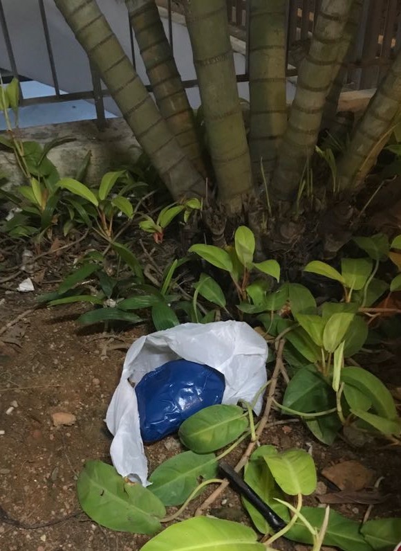 Photo 5: Package containing disposed drugs recovered during 6 March 2018