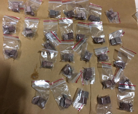 Photo-2 (CNB): Heroin packed in plastic sachets, recovered in raid at Owen Road, during CNB operation on 13 June 2018. Photo-2 (CNB): Heroin packed in plastic sachets, recovered in raid at Owen Road, during CNB operation on 13 June 2018.