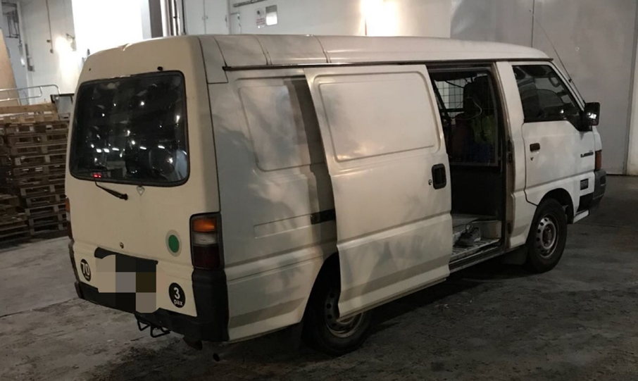 Photo-1 (CNB): Panel van in which heroin was recovered from within, during CNB operation on 25 June 2018.