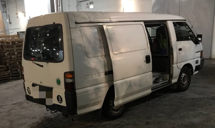Photo-1 (CNB): Panel van in which heroin was recovered from within, during CNB operation on 25 June 2018. Photo-1 (CNB): Panel van in which heroin was recovered from within, during CNB operation on 25 June 2018.