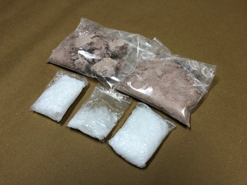 Photo 2 (CNB): Some of the drugs seized in CNB’s operation on 20 March 2018