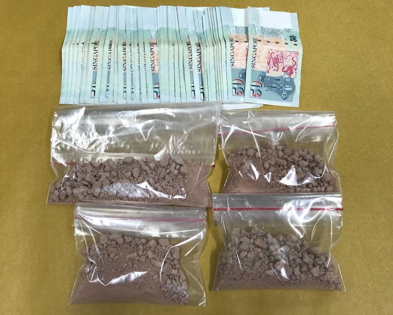Heroin and cash seized on 15 Aug 2018