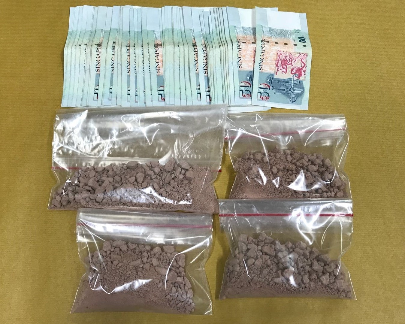 Heroin and cash seized on 15 Aug 2018 Heroin and cash seized on 15 Aug 2018