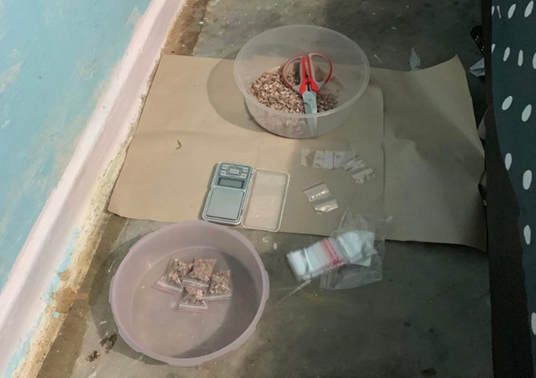 Photo-3 (CNB): Heroin re-packed into small sachets, found within hideout at Jalan Bukit Ho Swee, in CNB operation on 20 February 2019.