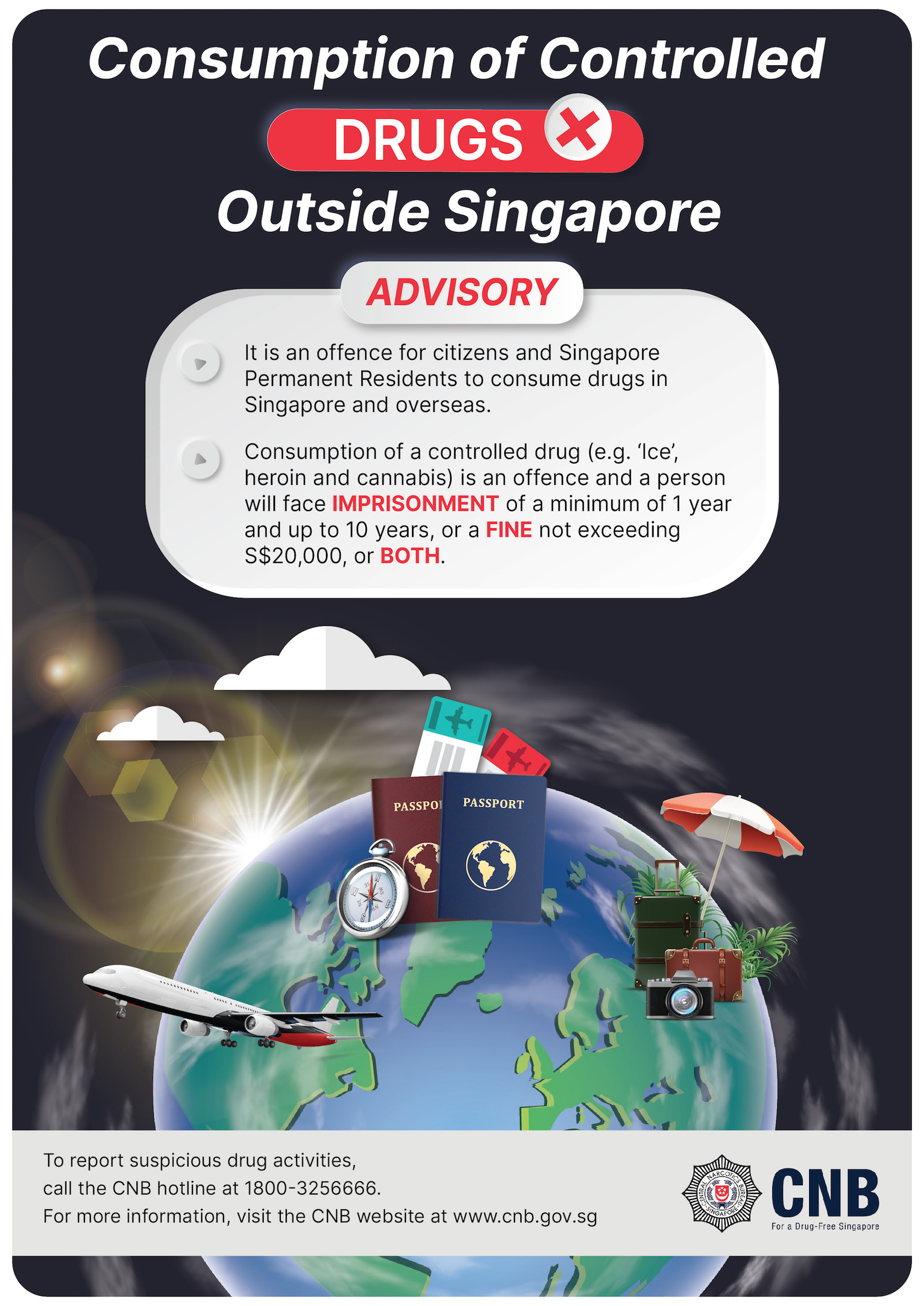 advisory on overseas drug consumption