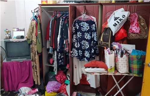 Photo-2 (CNB): Cupboard where a 24-year-old Singaporean female suspect was found hiding within during a CNB operation on 12 February 2018 at Pasir Ris Drive 3.