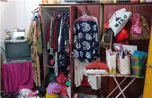 Photo-2 (CNB): Cupboard where a 24-year-old Singaporean female suspect was found hiding within during a CNB operation on 12 February 2018 at Pasir Ris Drive 3. Photo-2 (CNB): Cupboard where a 24-year-old Singaporean female suspect was found hiding within during a CNB operation on 12 February 2018 at Pasir Ris Drive 3.