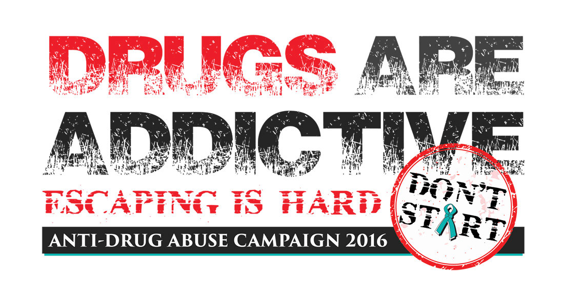 Drugs Are Addictive Campaign banner