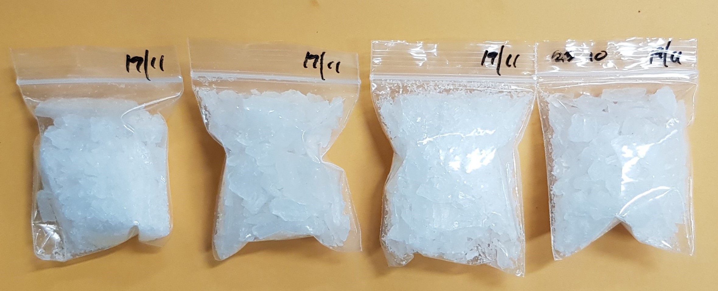 Photo-1 (CNB):  ‘Ice’ seized in CNB raid on a unit in the vicinity of Yishun Avenue 11 on 20 November 2019.