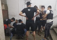 Photo-3 (CNB): Suspected drug offenders arrested in CNB operation in the vicinity of Geylang Lorong 10 on 16 July 2019.