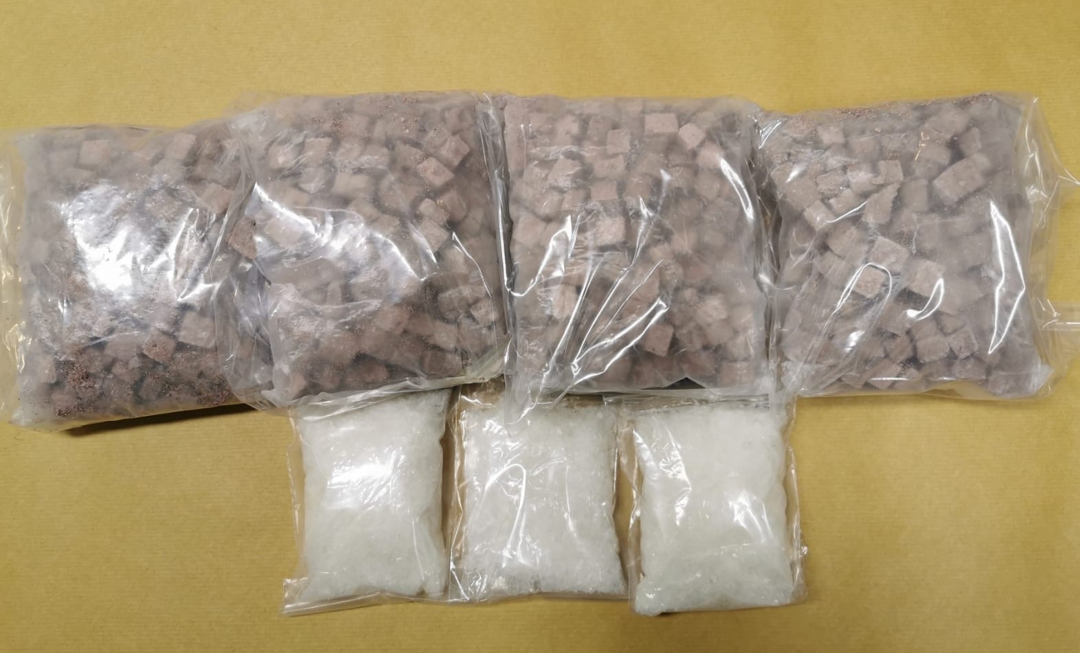 Photo-3 (CNB): Heroin and ‘Ice’ seized in CNB operation on night of 25 February 2020.