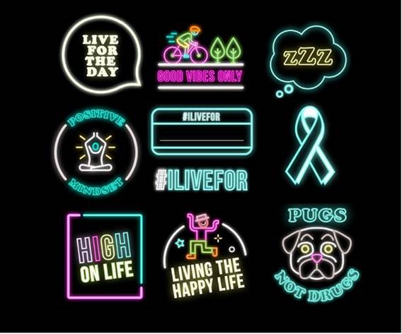 DrugFreeSG IG Stickers