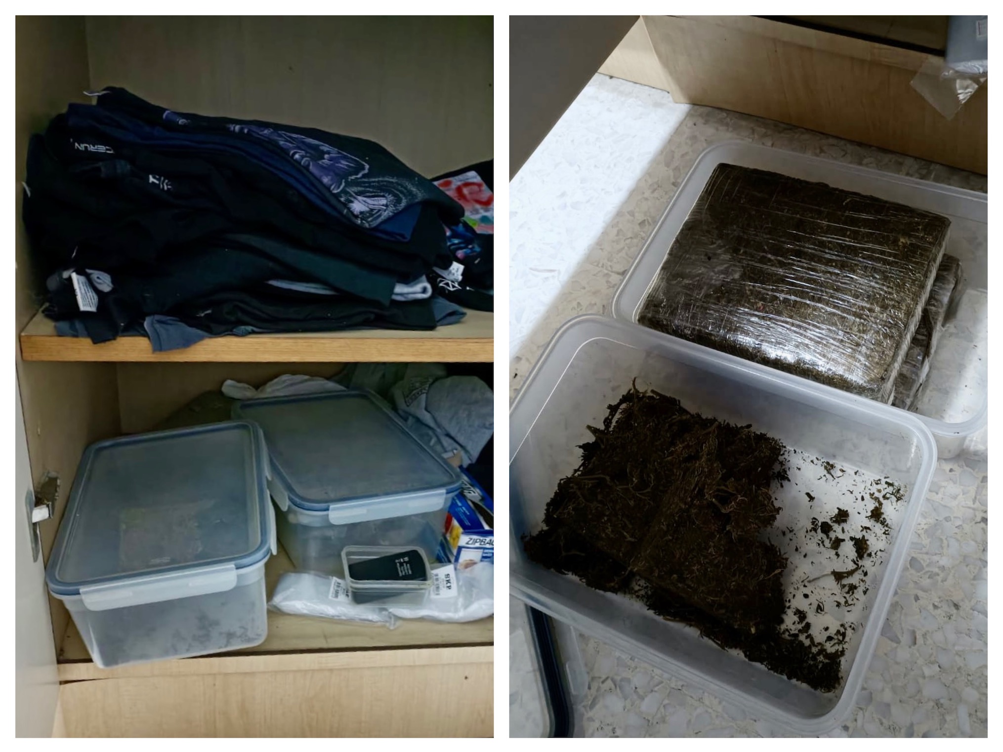 Photos 1 and 2 CNB drug bust 22 Jun 2021